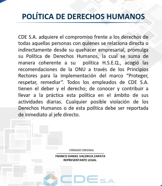 Política de derechos humanos