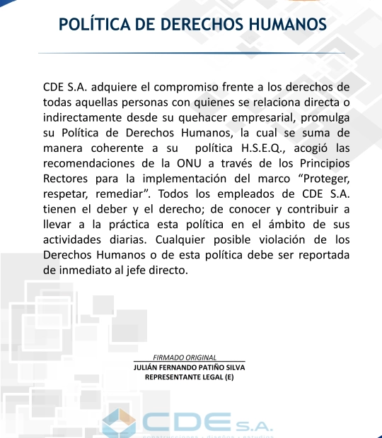 Política de derechos humanos