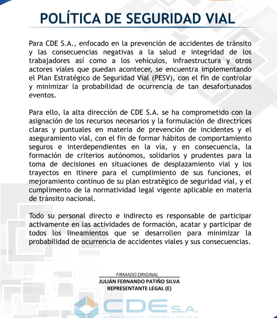 Política de seguridad vial